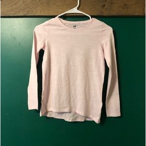NWOT- H&M Basic pink long sleeve tee size 8-10 girls